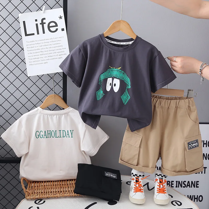 Boys Clothes Sets Summer 2025 Children Cotton T-shirts Shorts 2pcs Sports Suit For Baby Casual Outfits Kids Tracksuits Toddler 5
Boys Clothes Sets Summer 2025 Children Cotton T-shirts Shorts 2pcs Sports Suit For Baby Casual Outfits Kids Tracksuits Toddler 5