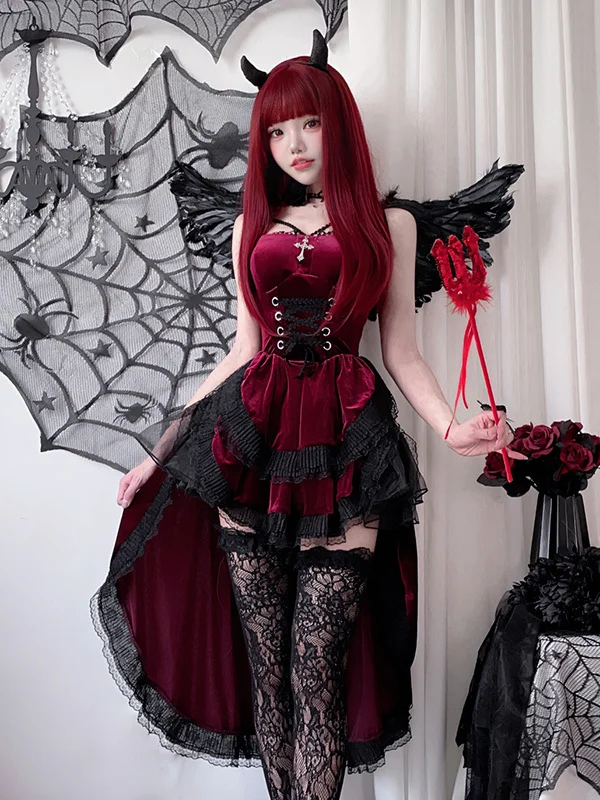 Gothic k Sle loween Dr Women's Tailcoat Witch Bride Performance Costume Chinese Manufacturer 2024 Fall Season
Gothic k Sle loween Dr Women's Tailcoat Witch Bride Performance Costume Chinese Manufacturer 2024 Fall Season