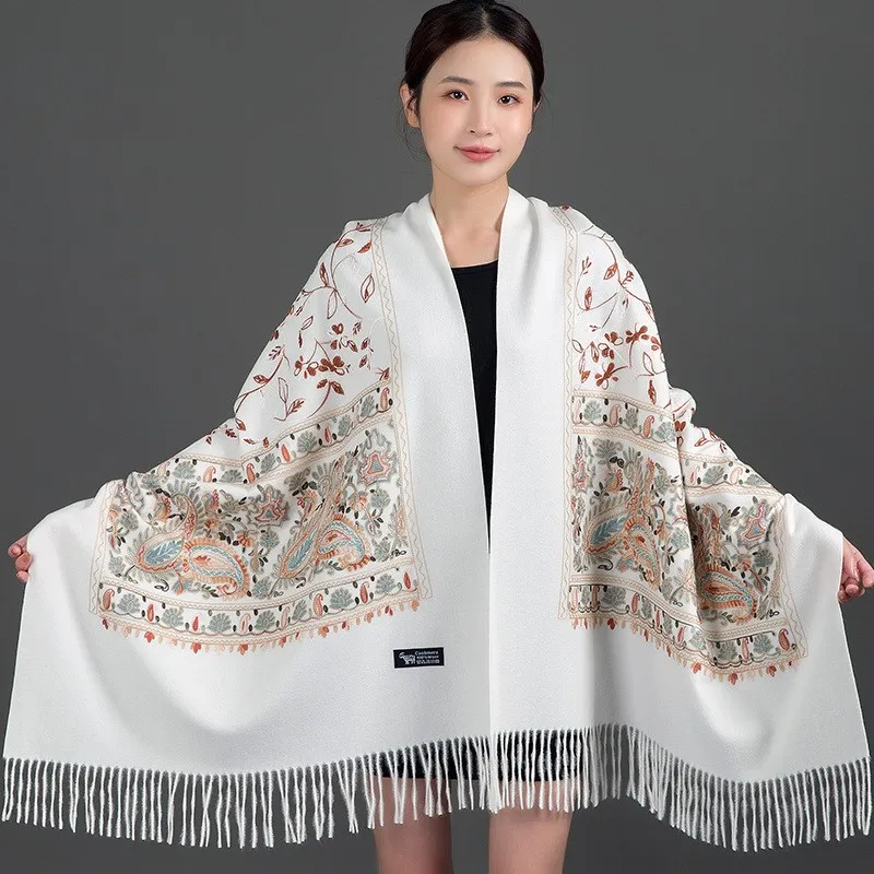 Embroidered Cashmere Scarf Thick Style for Outerwear Spring Summer Vintage Wedding Dress Shawl Mom Business Occasio...
Embroidered Cashmere Scarf Thick Style for Outerwear Spring Summer Vintage Wedding Dress Shawl Mom Business Occasio...