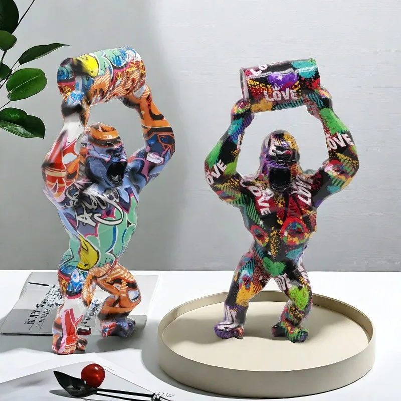 1Pcs Nordic Animal Gorilla Resin Sculpture Art Statue Nordic Home and Room Decoration Scene Decoration, Themed Party Decoration
1Pcs Nordic Animal Gorilla Resin Sculpture Art Statue Nordic Home and Room Decoration Scene Decoration, Themed Party Decoration