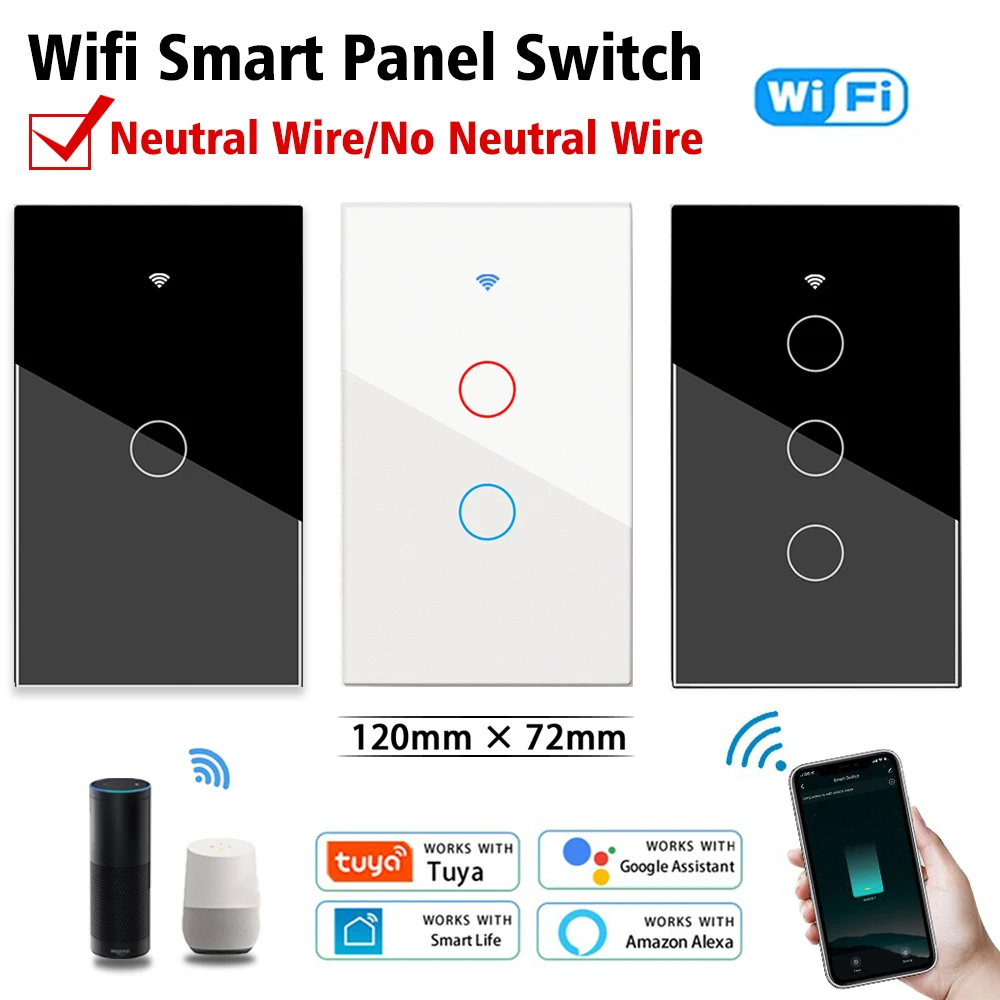 Настенный выключатель Tuya Smart Life Home с поддержкой Wi-Fi и сенсорным датчиком
Настенный выключатель Tuya Smart Life Home с поддержкой Wi-Fi и сенсорным датчиком