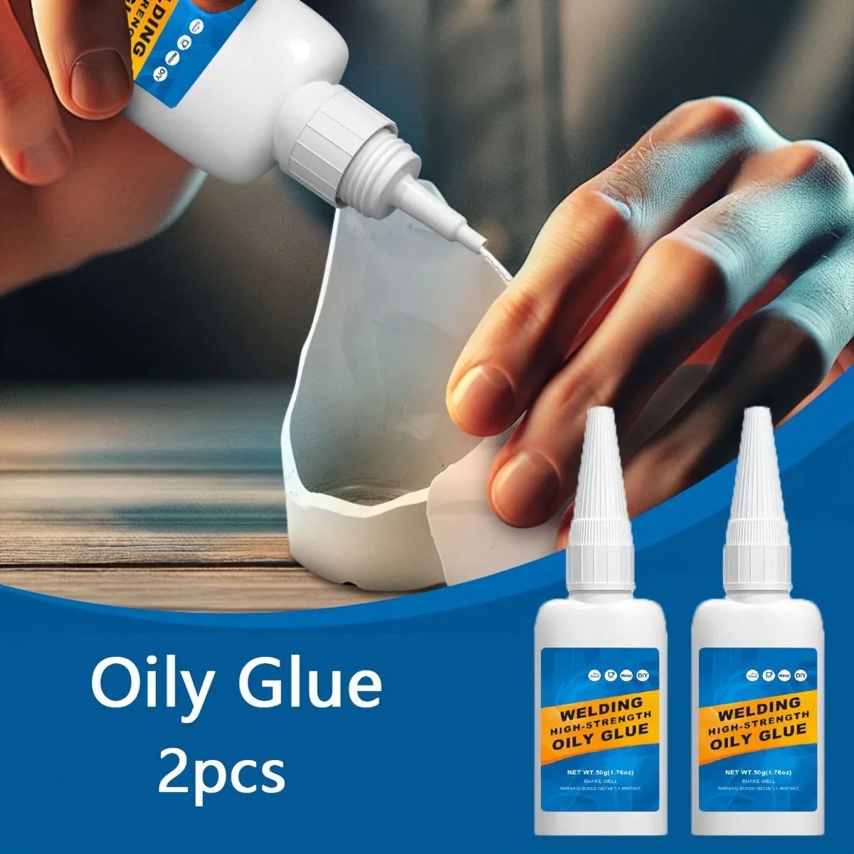 2pcs Oily Glue Universal Fast Drying Super Adhesive 50ml/1pc Household Repair Tool For Footwear Wood Plastic Metal Ceramic Glass
2pcs Oily Glue Universal Fast Drying Super Adhesive 50ml/1pc Household Repair Tool For Footwear Wood Plastic Metal Ceramic Glass