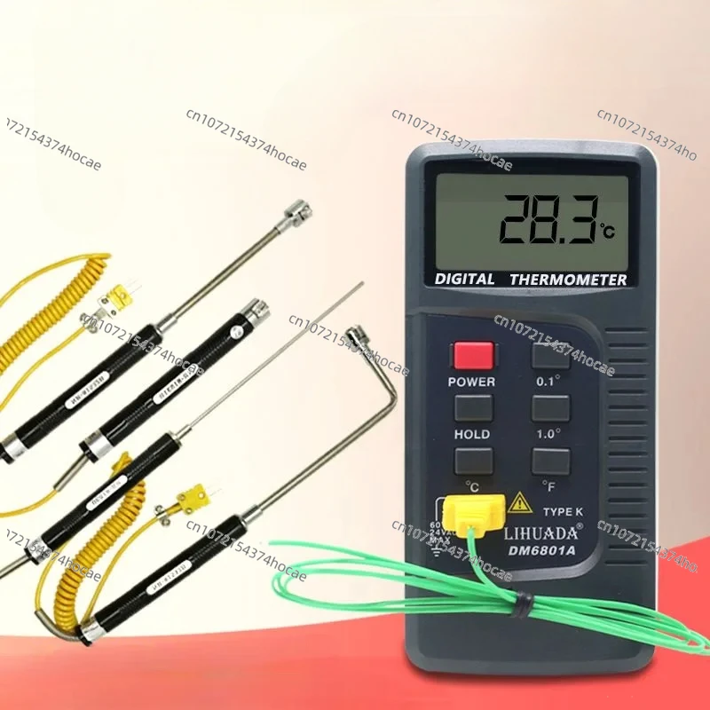 Industrial High-precision K-type Thermometer, Electronic High-temperature Thermocouple Thermometer, Surface Contact Band Probe
Industrial High-precision K-type Thermometer, Electronic High-temperature Thermocouple Thermometer, Surface Contact Band Probe