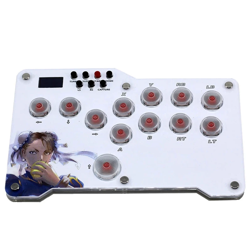 Mini Hitbox Fight Stick LED Mini Hitbox Controller Replacement Accessories For PC PS4/PS3/Switch Arcade Joystick Fight Box
Mini Hitbox Fight Stick LED Mini Hitbox Controller Replacement Accessories For PC PS4/PS3/Switch Arcade Joystick Fight Box
