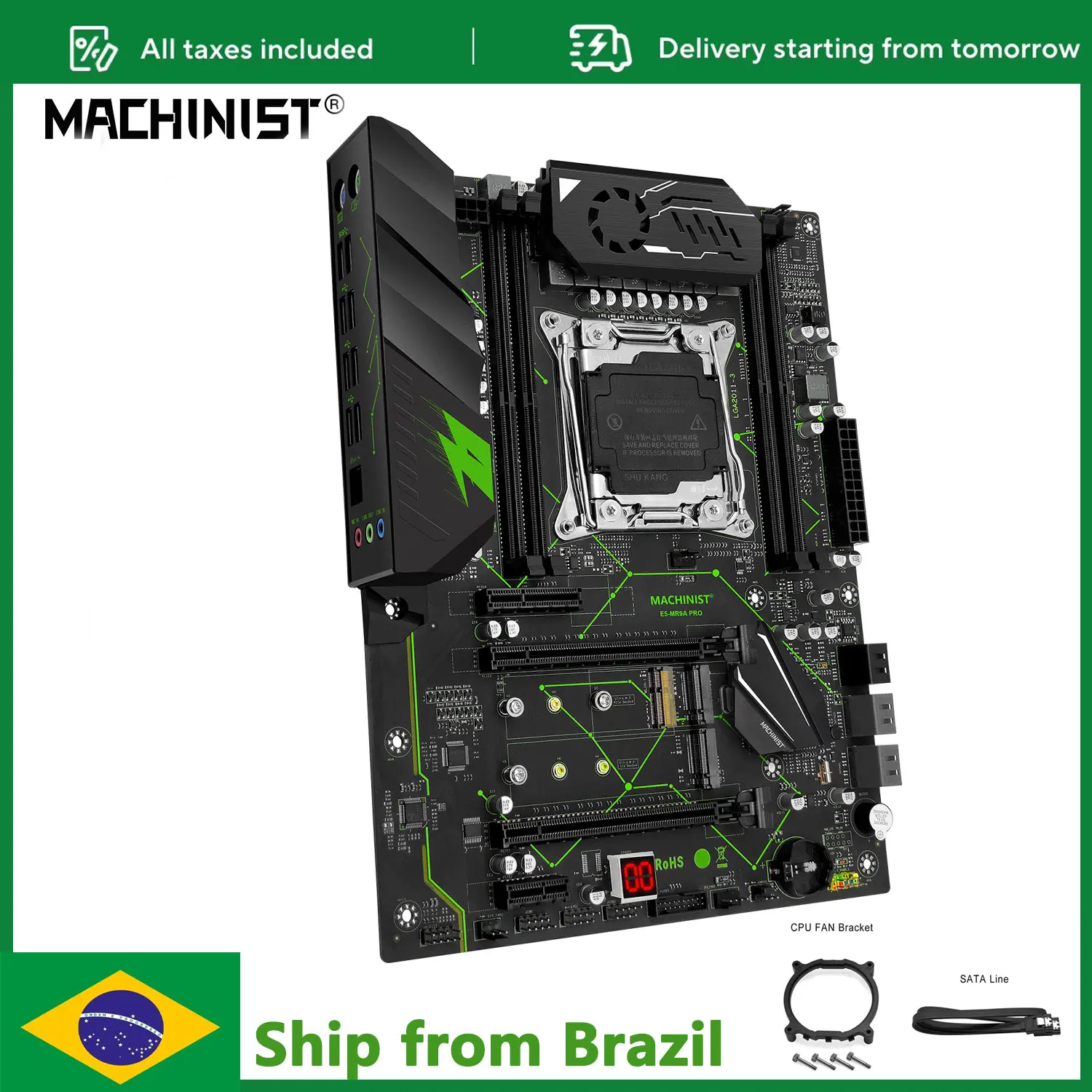 MACHINIST X99 Motherboard MR9A PRO LGA 2011-3 Support Inter Xeon E5 V3 V4 Series Processor and DDR4 ECC RAM Desktop Memory ATX
MACHINIST X99 Motherboard MR9A PRO LGA 2011-3 Support Inter Xeon E5 V3 V4 Series Processor and DDR4 ECC RAM Desktop Memory ATX