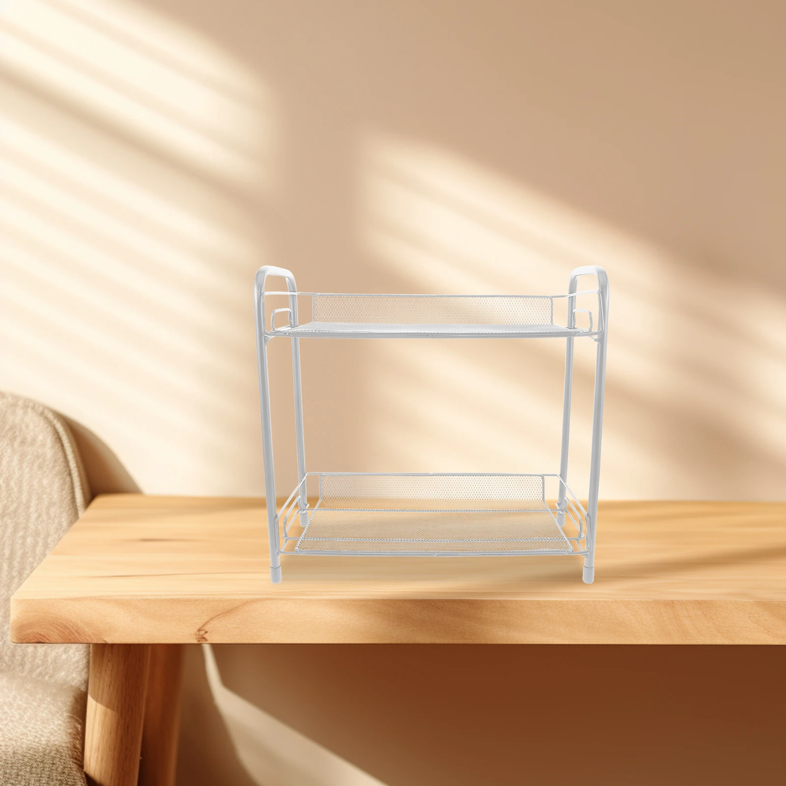 Double-layer Coffee Storage Rack Seasoning Metal Countertop Shelf for Kitchen Shelves
Double-layer Coffee Storage Rack Seasoning Metal Countertop Shelf for Kitchen Shelves
