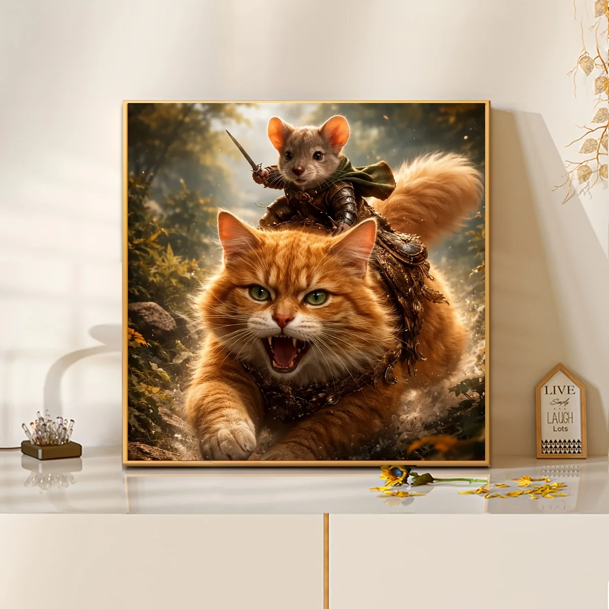 Cat and Mouse Knights Jigsaw Puzzle 500/1024 PCS Holiday Stress Relieving Fun Games Home Decor Holiday Gifts
Cat and Mouse Knights Jigsaw Puzzle 500/1024 PCS Holiday Stress Relieving Fun Games Home Decor Holiday Gifts