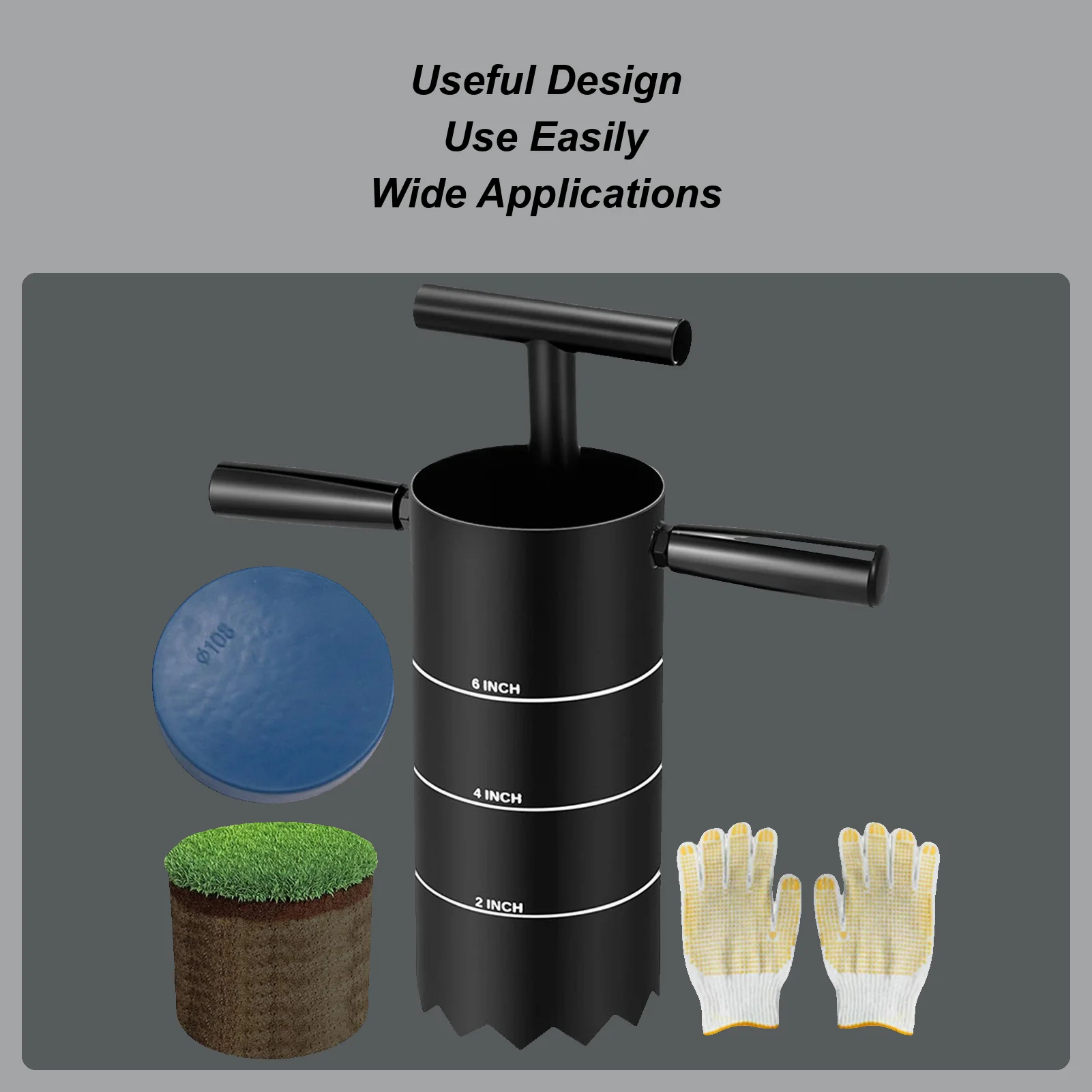 Golf Hole Cutter Tool 2/4/6Inch Cup Setter for Driving Range Backyard Practice Green Lawn Installation Turf Maintenance
Golf Hole Cutter Tool 2/4/6Inch Cup Setter for Driving Range Backyard Practice Green Lawn Installation Turf Maintenance