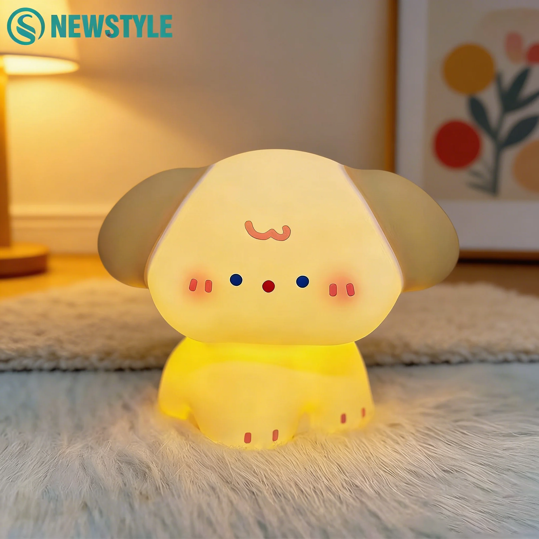 Squishy Dog Night Light With 3 Brightness Adjustable Nursery Nightlight Novelty Rechargeable Silicone Touch Bedside Lamp
Squishy Dog Night Light With 3 Brightness Adjustable Nursery Nightlight Novelty Rechargeable Silicone Touch Bedside Lamp