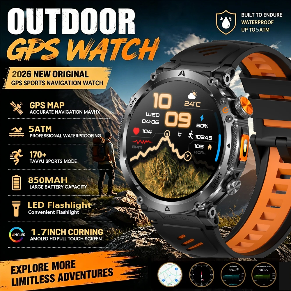 2026 T-Rex3 Ultra 850mAh Battery Smart Watch GPS Track Compass IP69K Waterproof Sports tracker Outdoors Military Smartwatches
2026 T-Rex3 Ultra 850mAh Battery Smart Watch GPS Track Compass IP69K Waterproof Sports tracker Outdoors Military Smartwatches