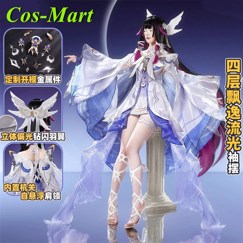 Cos-Mart Genshin Impact Columbina Hyposelenia Cosplay Costume Damselette Moon Maiden Kuutar Cos Christmas Valentine's Day
Cos-Mart Genshin Impact Columbina Hyposelenia Cosplay Costume Damselette Moon Maiden Kuutar Cos Christmas Valentine's Day