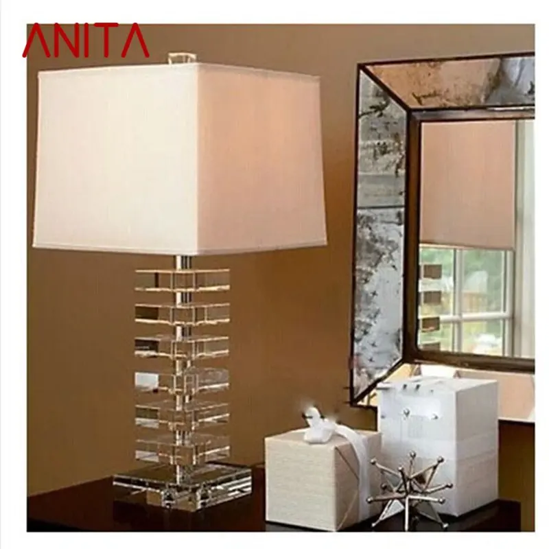 ANITA Creative Crystal Table Light Desk Lamp Contemporary LED for Home Bed Room Decoration
ANITA Creative Crystal Table Light Desk Lamp Contemporary LED for Home Bed Room Decoration