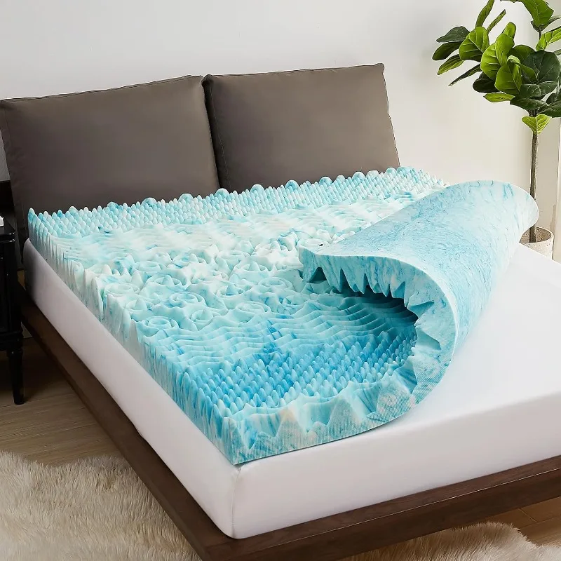 2 Inch Full Mattress Topper 7-Zone Memory Foam Mattress Topper - Cooling Gel Foam Mattress
2 Inch Full Mattress Topper 7-Zone Memory Foam Mattress Topper - Cooling Gel Foam Mattress