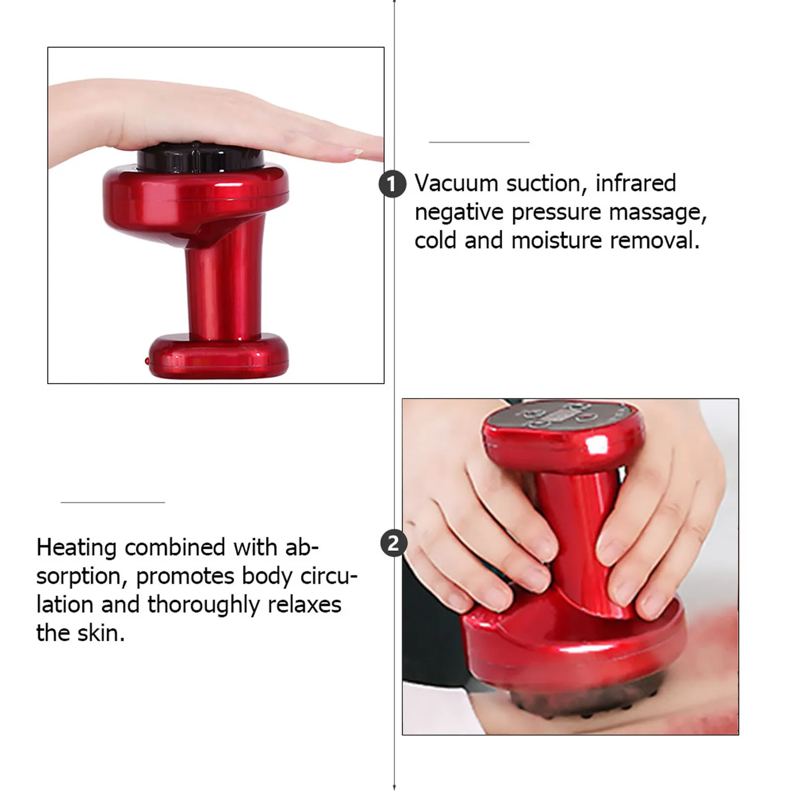 1Set Guasha Therapy Massager Electric Vacuum Heating Device for Deep Tissue Relaxation Shoulder Neck Fatigue Relief Rechargeable
1Set Guasha Therapy Massager Electric Vacuum Heating Device for Deep Tissue Relaxation Shoulder Neck Fatigue Relief Rechargeable