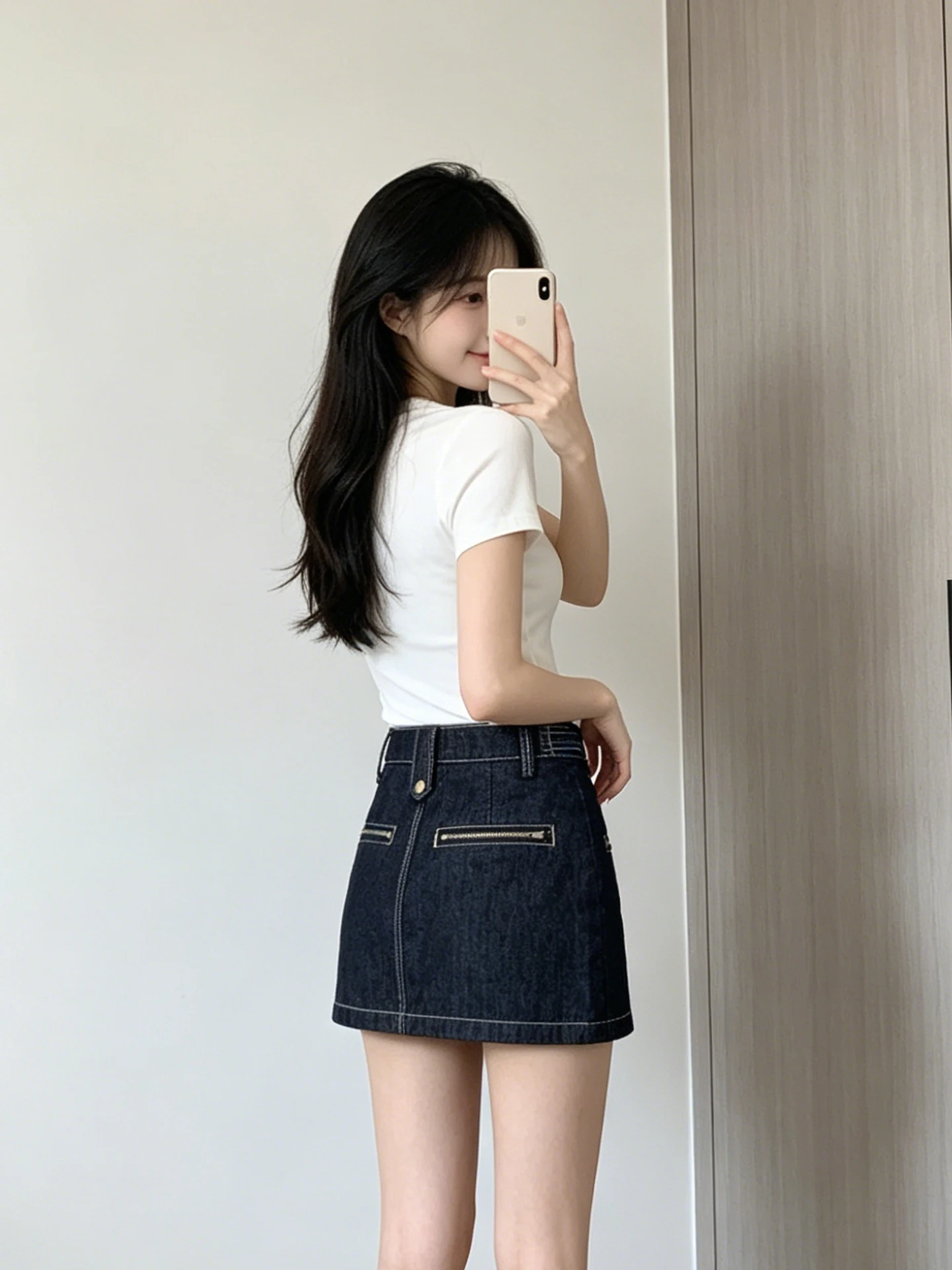 Deep Blue Korean Style Zipper Casual Short Skirt Women's High Waist Slimming A-Line Skirt Summer Fashion Ladies' Clothing
Deep Blue Korean Style Zipper Casual Short Skirt Women's High Waist Slimming A-Line Skirt Summer Fashion Ladies' Clothing