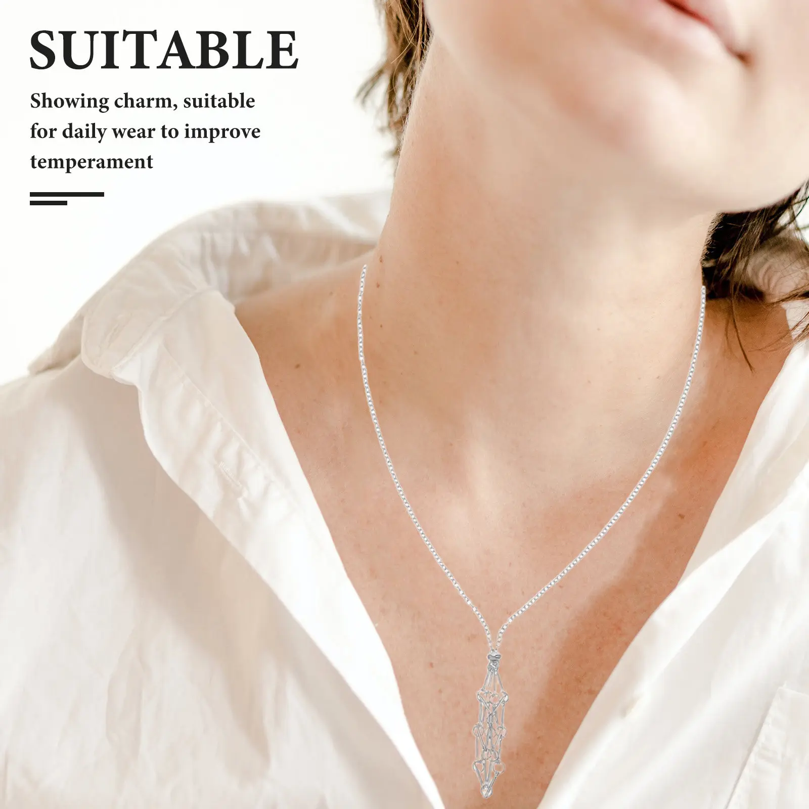 6Pcs Crystal Cage Necklace Adjustable Length Raw Stone Pendant Holder Natural Energy Jewelry for Women Trendy Gift
6Pcs Crystal Cage Necklace Adjustable Length Raw Stone Pendant Holder Natural Energy Jewelry for Women Trendy Gift