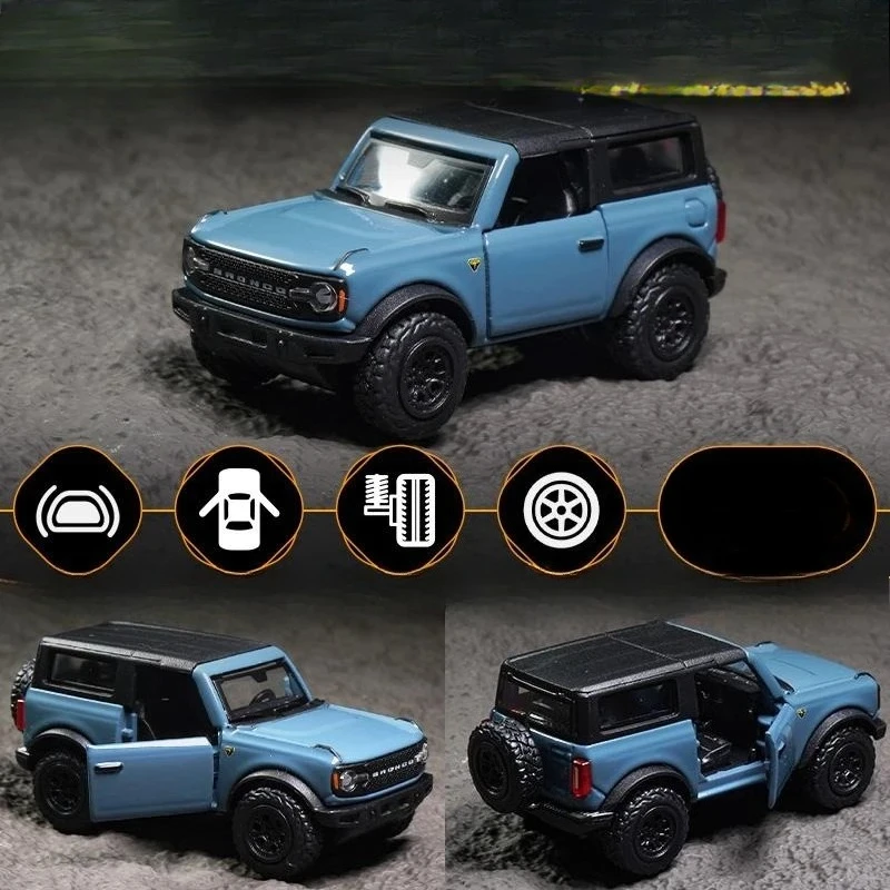 Simulation 1:64 Scale Bronco SUV Alloy Model Collection Diecast Toy Vehicle Miniature Voiture Children Gift Home Decor
Simulation 1:64 Scale Bronco SUV Alloy Model Collection Diecast Toy Vehicle Miniature Voiture Children Gift Home Decor
