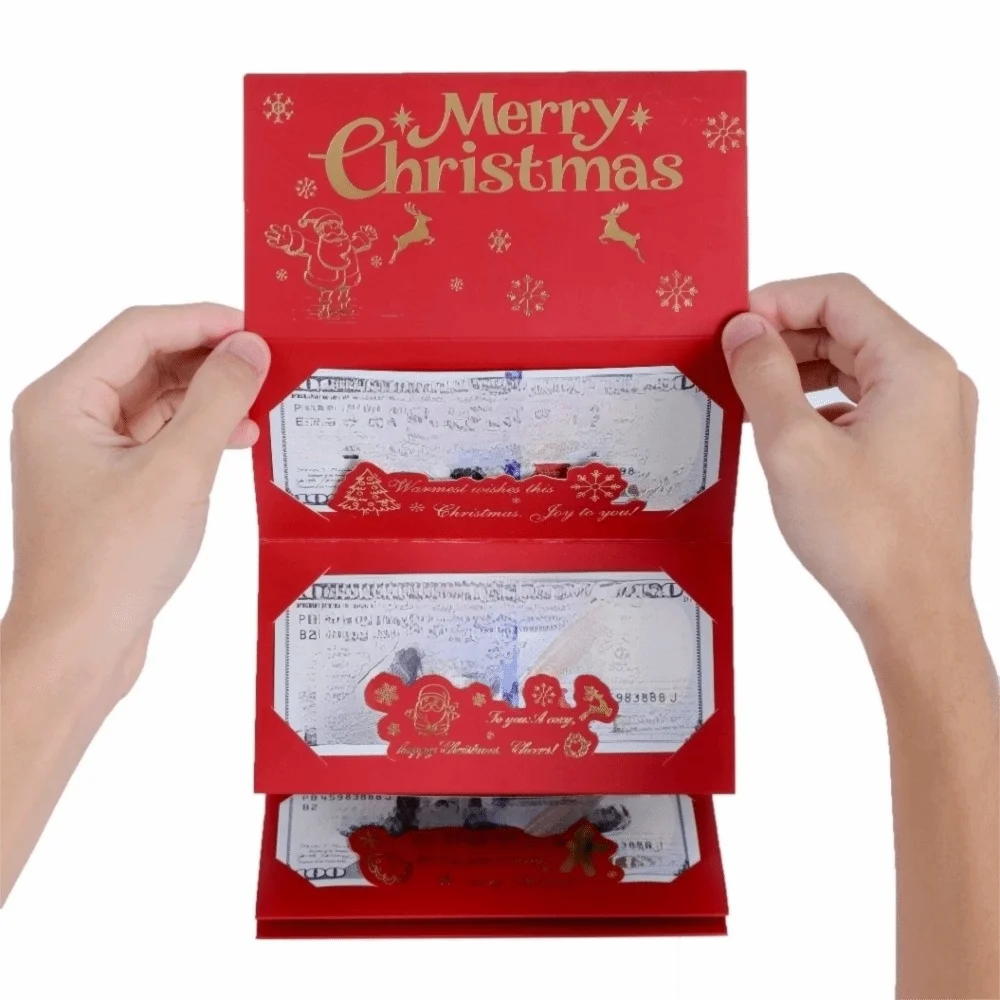 2 комплекта, рождественская денежная открытка Санта-Клауса, конверт, красный, 6 положений, складная банковская карта Lucky Navidad
2 комплекта, рождественская денежная открытка Санта-Клауса, конверт, красный, 6 положений, складная банковская карта Lucky Navidad