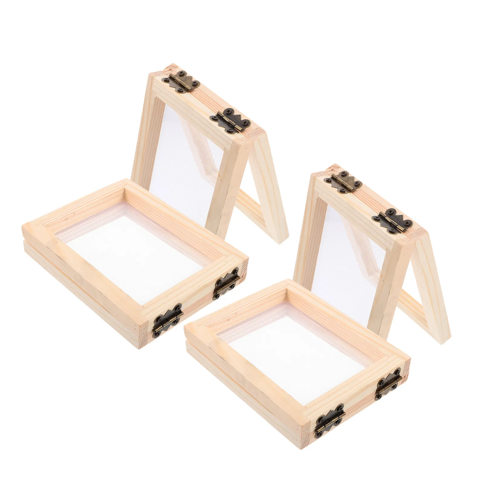 4Pcs Wooden Mesh Screen Frame - Eco-Friendly DIY Paper Craft Mold for Preschool Learning 10x13x2.2cm Creative Art Display and
4Pcs Wooden Mesh Screen Frame - Eco-Friendly DIY Paper Craft Mold for Preschool Learning 10x13x2.2cm Creative Art Display and