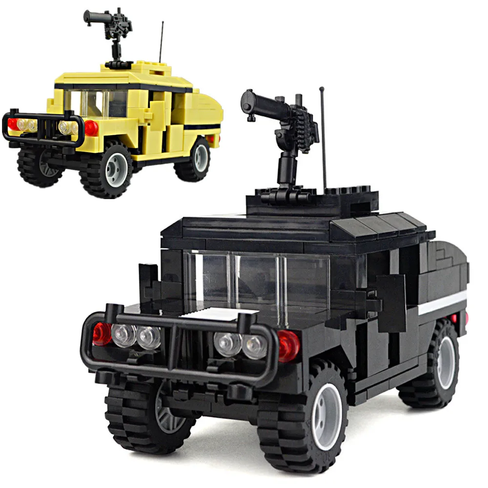 Car Military Black Yellow Vehicle SWAT Army Plastic Building Blocks Bricks DIY Educational Toys Gifts Boys Imagination
Car Military Black Yellow Vehicle SWAT Army Plastic Building Blocks Bricks DIY Educational Toys Gifts Boys Imagination