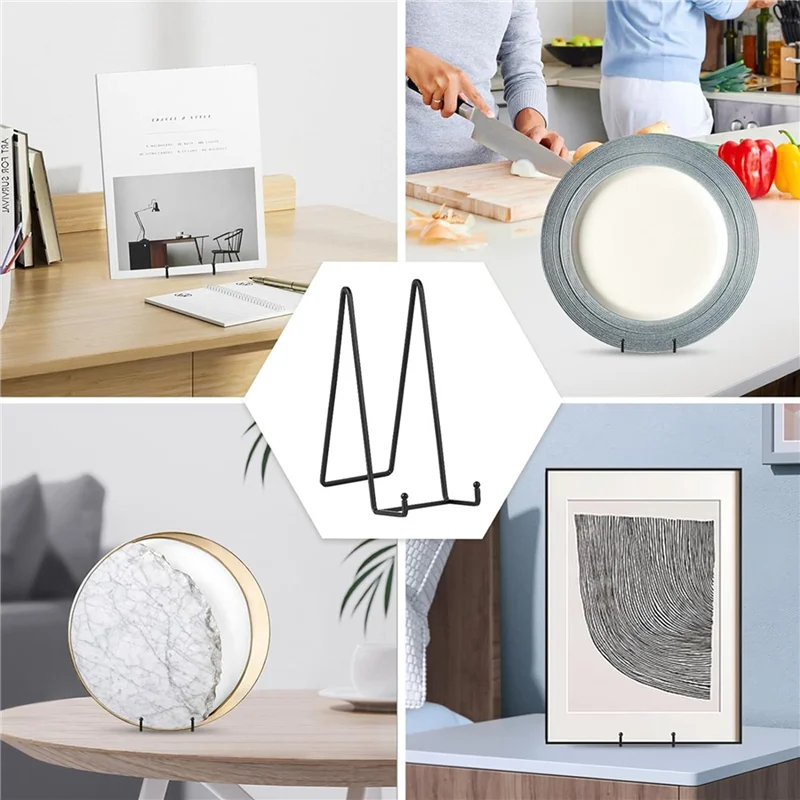 EYFL-6 Pack Large Plate Holder Display Stand-10 Inch Tall Plate Stands For Display-Metal Picture Frame Stand-Big Easel Stand
EYFL-6 Pack Large Plate Holder Display Stand-10 Inch Tall Plate Stands For Display-Metal Picture Frame Stand-Big Easel Stand