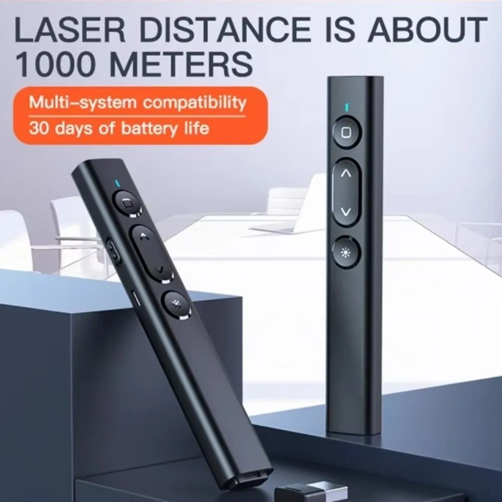 Solid Color Powerpoint Control Pen Rechargeable Slide Advancer Presentation Pointer for PPT Dual Head Receiver Professional
Solid Color Powerpoint Control Pen Rechargeable Slide Advancer Presentation Pointer for PPT Dual Head Receiver Professional