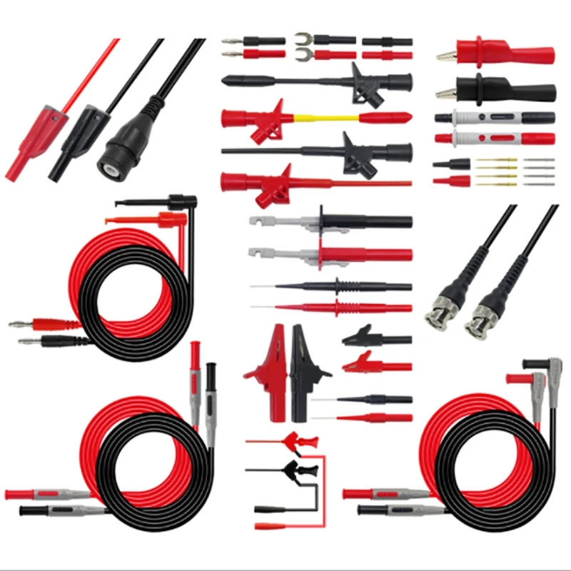 P1600F 18 In 1 Banana Plug Multimeter Probe BNC Test Cable Test Leads Kit Automotive IC Test Hook Clip
P1600F 18 In 1 Banana Plug Multimeter Probe BNC Test Cable Test Leads Kit Automotive IC Test Hook Clip