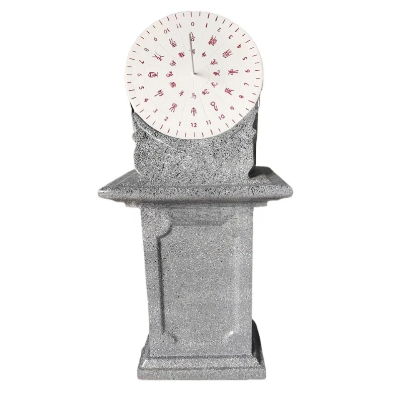 FRP small sundial model Ancient timekeeping instrument teaching solar clock and table sculpture
FRP small sundial model Ancient timekeeping instrument teaching solar clock and table sculpture