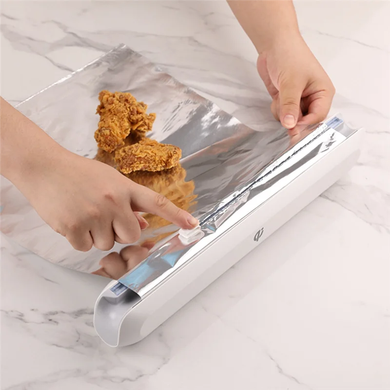 A59Z-Food Film Cutting Device Wrapping Paper Dispenser With Cutter Stretch Film Box Kitchen Parts Organizer
A59Z-Food Film Cutting Device Wrapping Paper Dispenser With Cutter Stretch Film Box Kitchen Parts Organizer