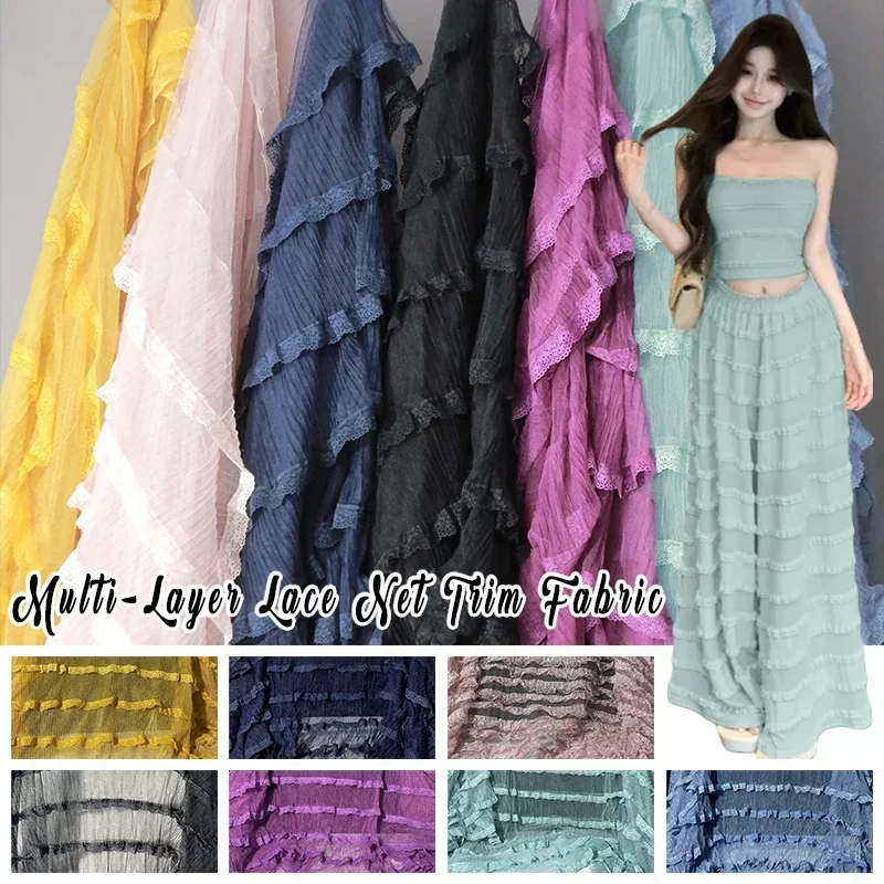 Multi-layer Lace Trim Mesh Fabric Cake Skirt Princess Dress DIY Sewing Fabric Wedding Bride Wedding Dress Design Accessories
Multi-layer Lace Trim Mesh Fabric Cake Skirt Princess Dress DIY Sewing Fabric Wedding Bride Wedding Dress Design Accessories