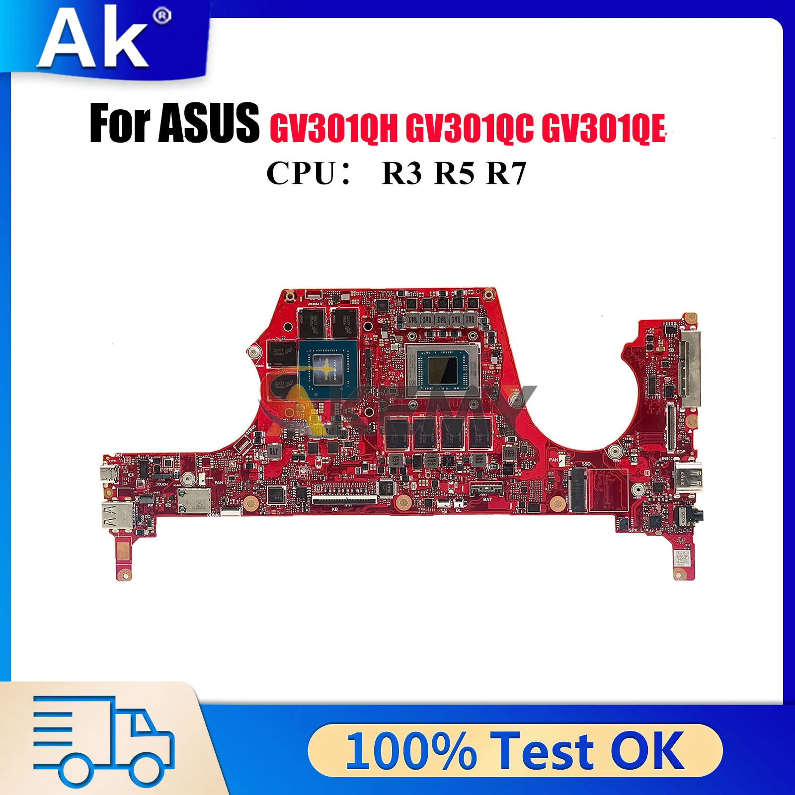 GV301QH Материнская плата для ноутбука ASUS ROG GV301QE GV301QC GV301Q GV301QH Материнская плата с процессором R3 R5 R7 100% tests OK stk
GV301QH Материнская плата для ноутбука ASUS ROG GV301QE GV301QC GV301Q GV301QH Материнская плата с процессором R3 R5 R7 100% tests OK stk