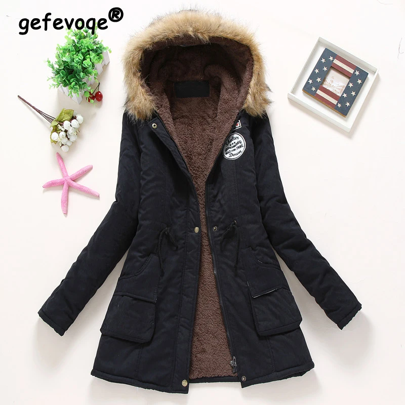 2024 New Winter Women's Fashion Cotton Padded Jacket Casual Streetwear Slim Coat Female Fleece Thick Warm Hooded Parkas Overcoat
2024 New Winter Women's Fashion Cotton Padded Jacket Casual Streetwear Slim Coat Female Fleece Thick Warm Hooded Parkas Overcoat