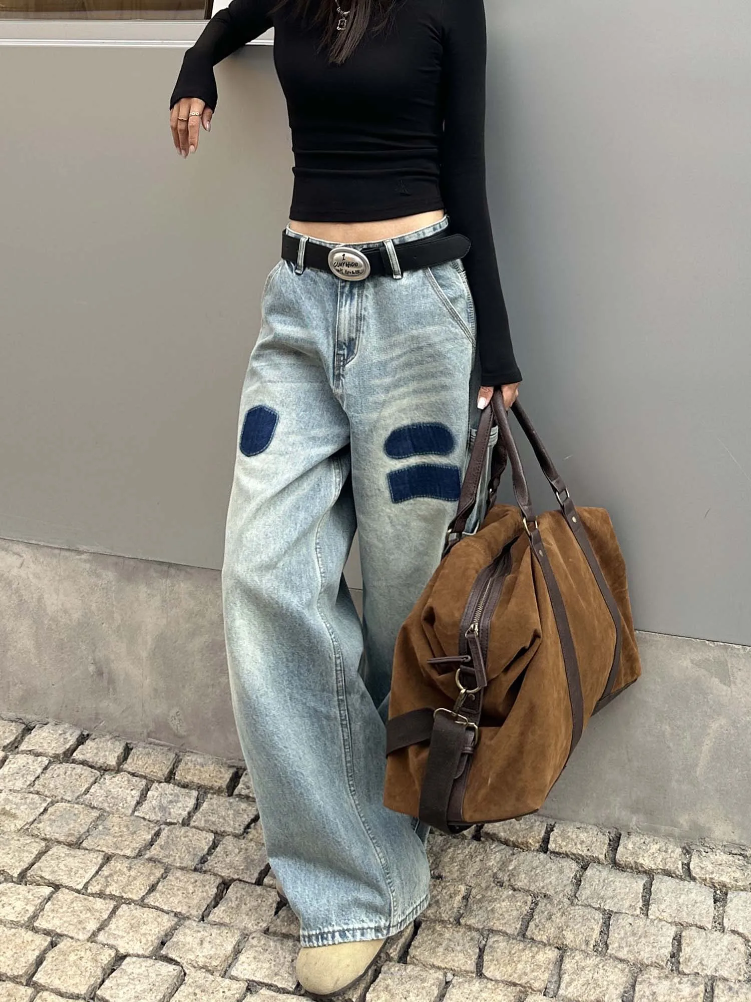 StreetStudio American Retro Waed Color Blo Design Multi ket Drape Loose Wide Leg Jeans Casual Pants for Women
StreetStudio American Retro Waed Color Blo Design Multi ket Drape Loose Wide Leg Jeans Casual Pants for Women