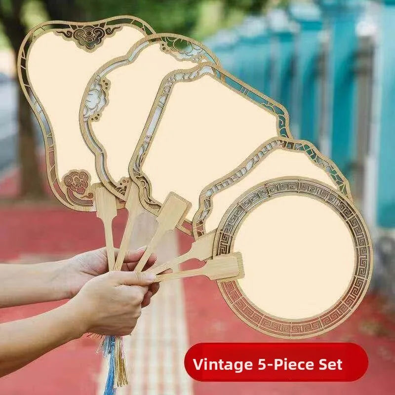 High-End Wooden Hollow out Xuan Paper Group Fan DIY Style Chinese Calligraphy Banana Leaf Fan Traditional Asian Home Decor
High-End Wooden Hollow out Xuan Paper Group Fan DIY Style Chinese Calligraphy Banana Leaf Fan Traditional Asian Home Decor