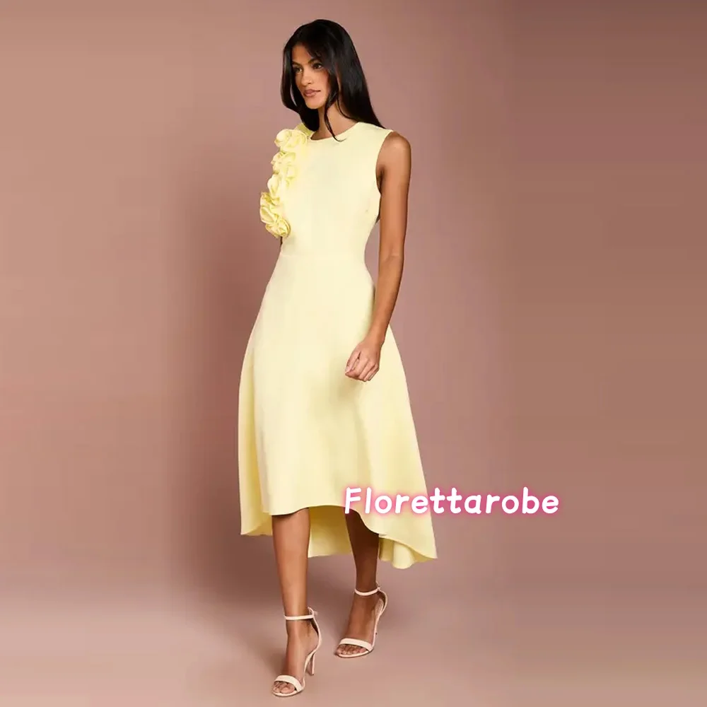 Customized Fashion Flowers O-Neck Mother of the Bride Dress Wedding Guest Sleeveless Tea Length Wedding Guest Gowns
Customized Fashion Flowers O-Neck Mother of the Bride Dress Wedding Guest Sleeveless Tea Length Wedding Guest Gowns