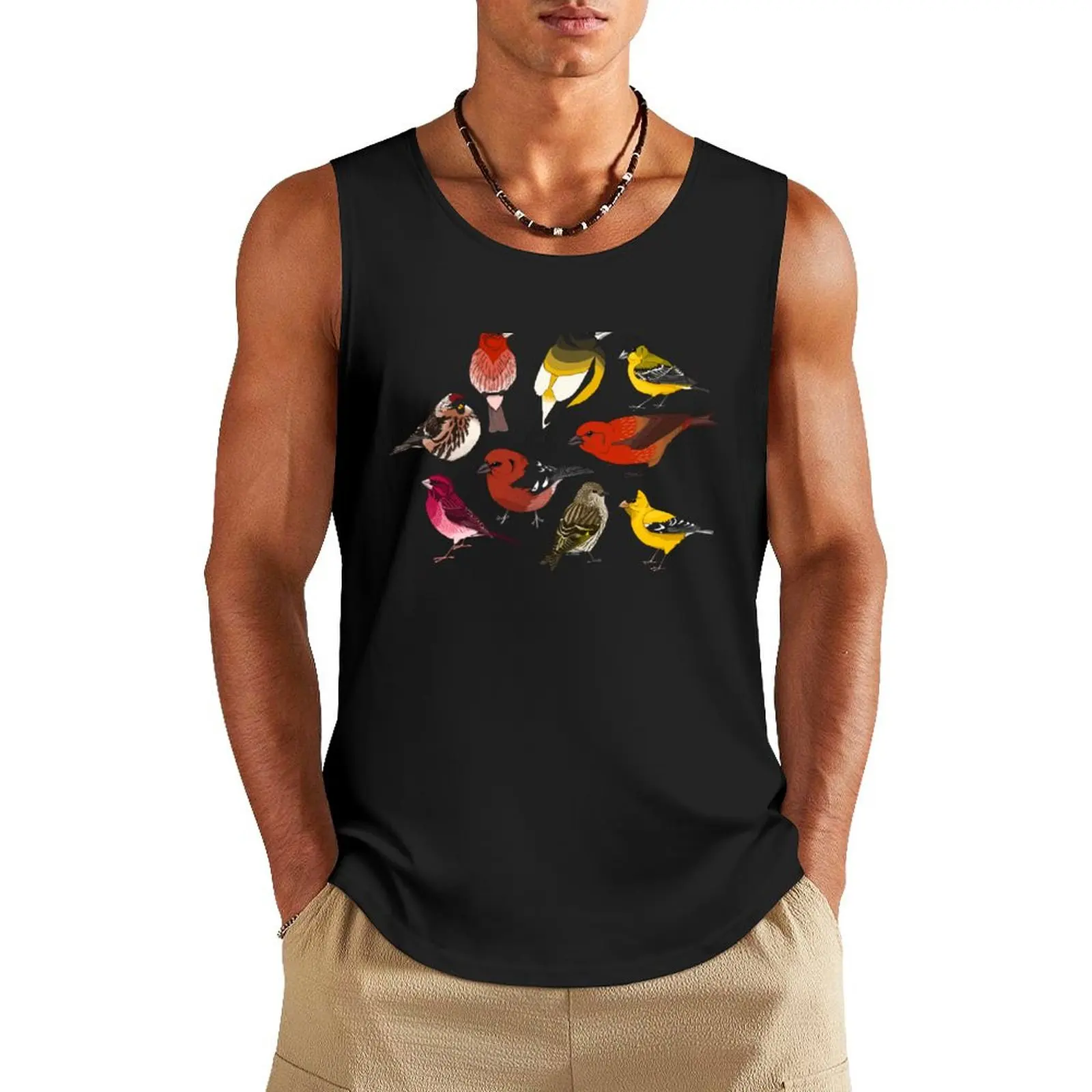 North American Finches Tank Top gym training accessories clothes for men T-shirt men mens clothing
North American Finches Tank Top gym training accessories clothes for men T-shirt men mens clothing