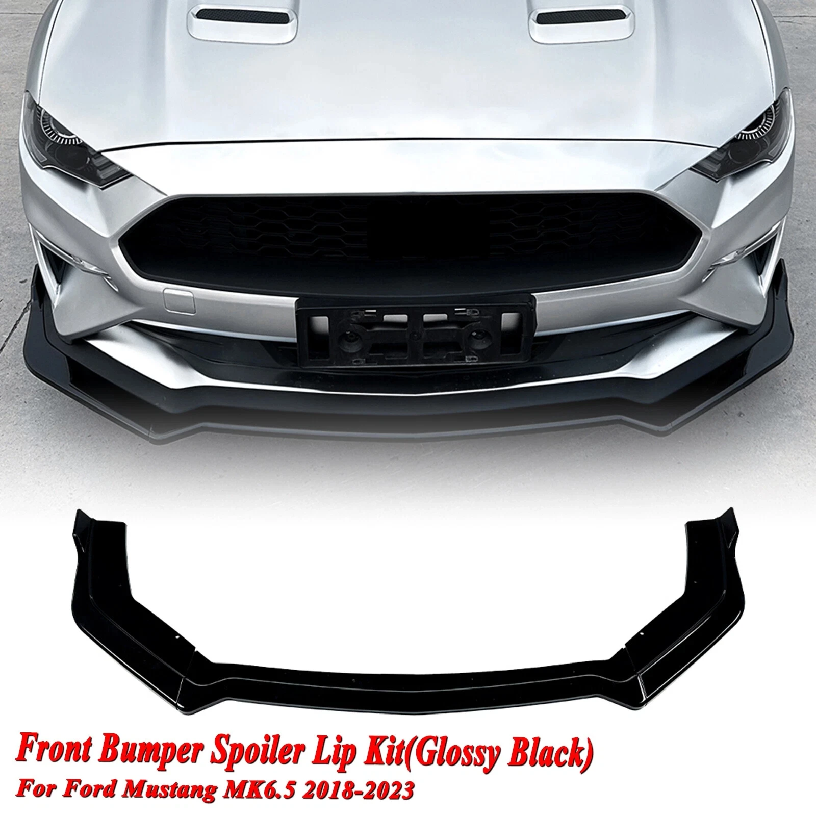 For Ford Mustang MK6.5 2018-2023 Car Front Bumper Spoiler Lip Splitter Glossy Black 3Pcs Spoiler Diffuser Body Kit
For Ford Mustang MK6.5 2018-2023 Car Front Bumper Spoiler Lip Splitter Glossy Black 3Pcs Spoiler Diffuser Body Kit