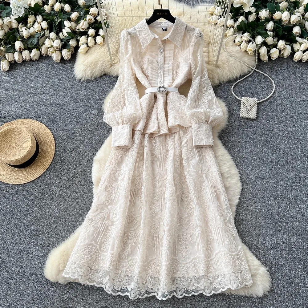 Quality Autumn Beaded Diamonds Embroidery Beige White Lace Evening Dress Women Lanteern Sleeve Ruffle Peplum Long Prom Dresses
Quality Autumn Beaded Diamonds Embroidery Beige White Lace Evening Dress Women Lanteern Sleeve Ruffle Peplum Long Prom Dresses