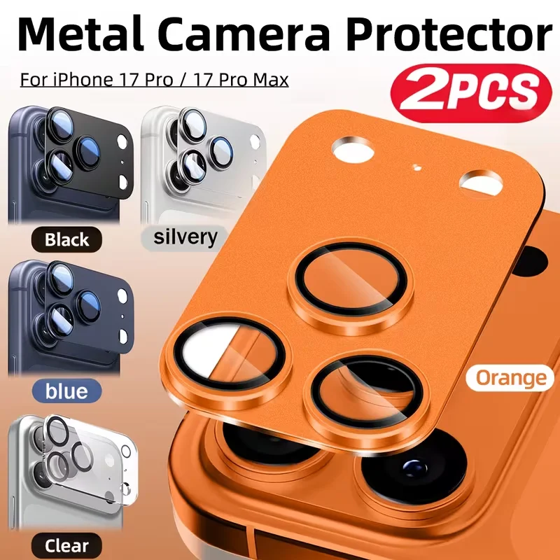 2pcs Metal Camera Tempered For iPhone 17 Pro 17 Pro Max Camera Lens Protector Anti-fall Scratch-Resistant Easy Installation
2pcs Metal Camera Tempered For iPhone 17 Pro 17 Pro Max Camera Lens Protector Anti-fall Scratch-Resistant Easy Installation