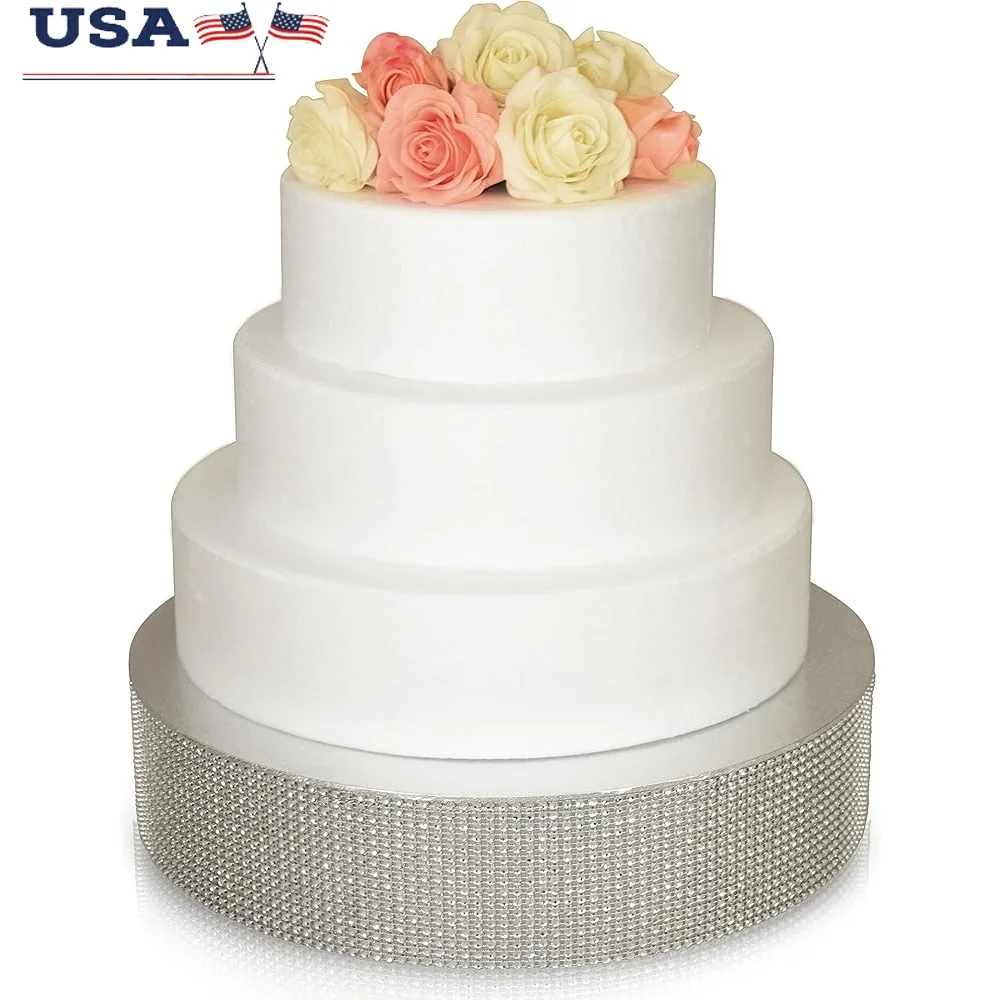 OCCASIONS Bling Wedding Cake Stand Holds 150 lbs Cupcake Base Decorative Centerpiece Parties 14'' Round Silver)
OCCASIONS Bling Wedding Cake Stand Holds 150 lbs Cupcake Base Decorative Centerpiece Parties 14'' Round Silver)