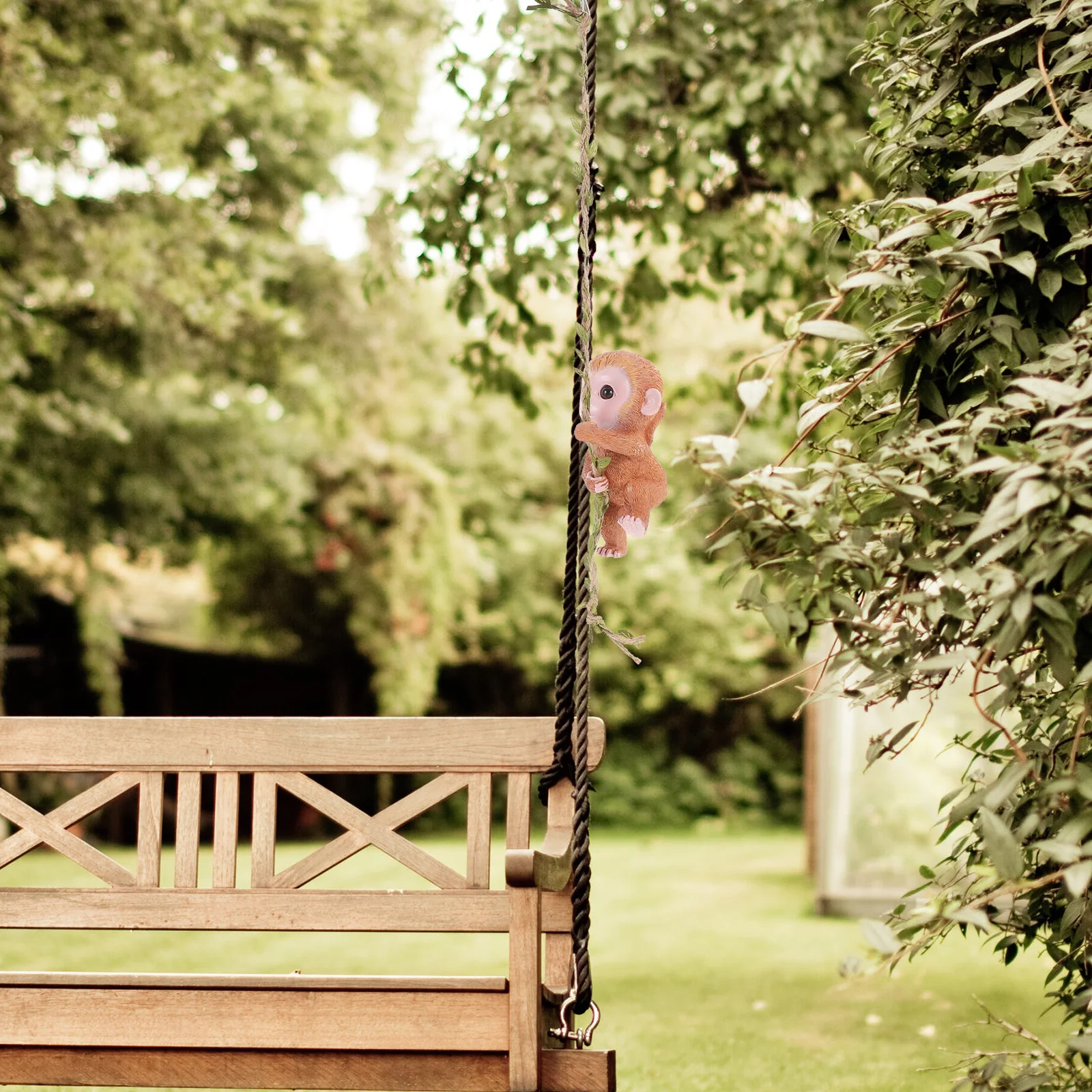 Garden Decor Resin Hemp Rope Hanging Ornament Lifelike Adorable Figure Waterproof Outdoor Accessory
Garden Decor Resin Hemp Rope Hanging Ornament Lifelike Adorable Figure Waterproof Outdoor Accessory