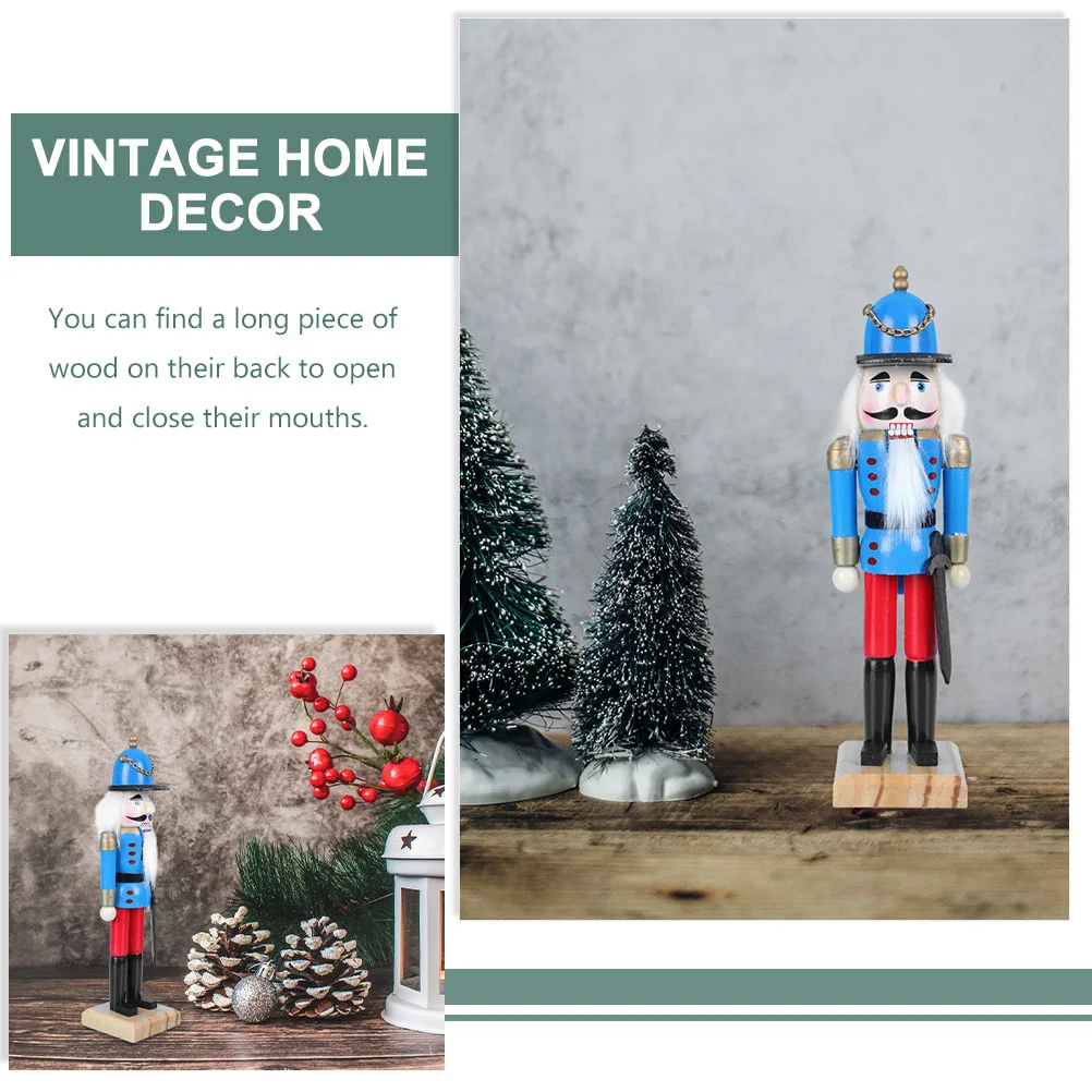 Xmas Nutcracker Ornament Handmade Wood Nutcracker Puppet with Moving Mouth Perfect for Home Car Office Decoration Christmas Gift
Xmas Nutcracker Ornament Handmade Wood Nutcracker Puppet with Moving Mouth Perfect for Home Car Office Decoration Christmas Gift