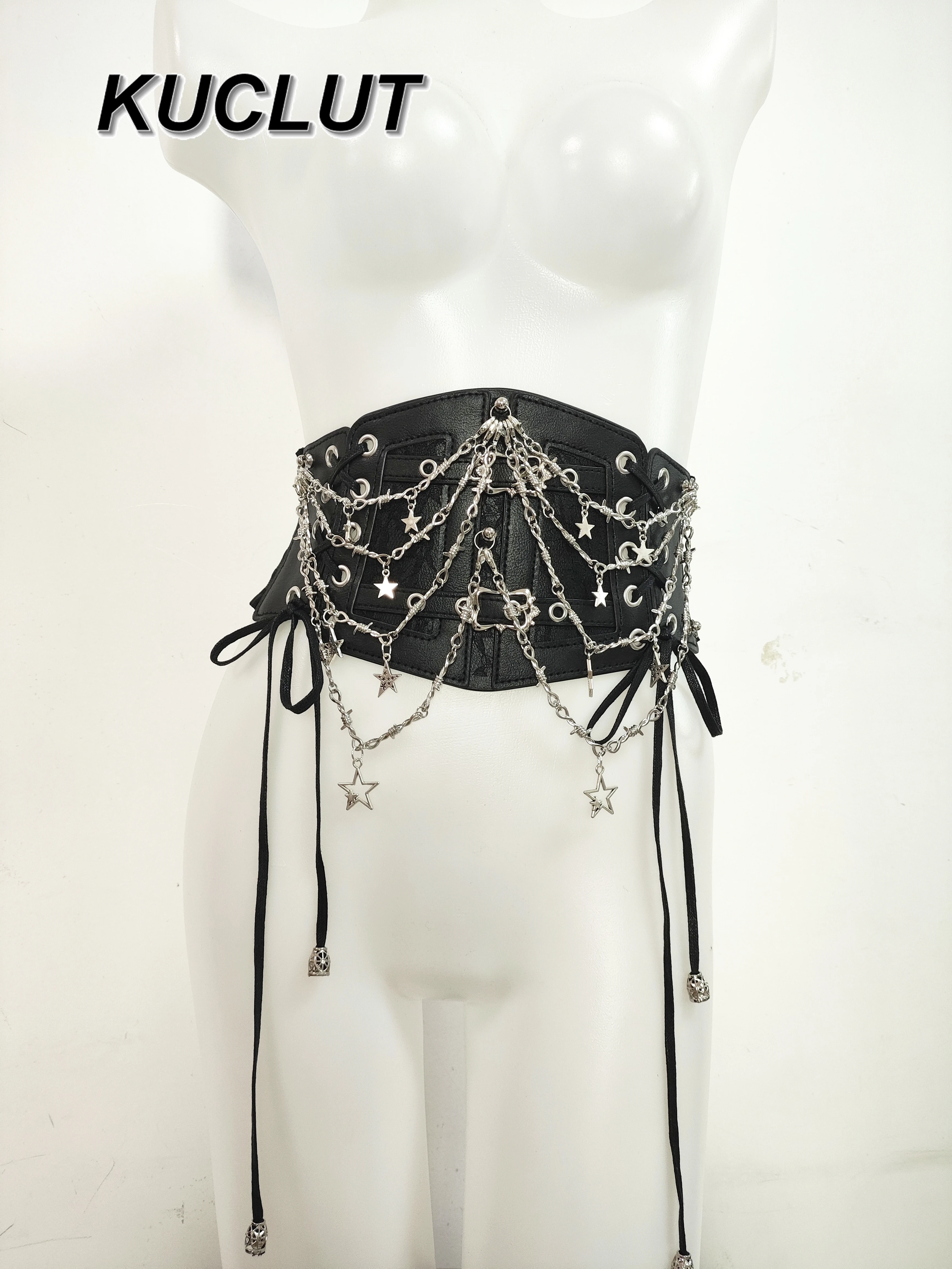 Cummerbunds for Women European and American Y2K Millennium Hot Girl Punk High Street Chain Star Niche Design Waist Belt
Cummerbunds for Women European and American Y2K Millennium Hot Girl Punk High Street Chain Star Niche Design Waist Belt