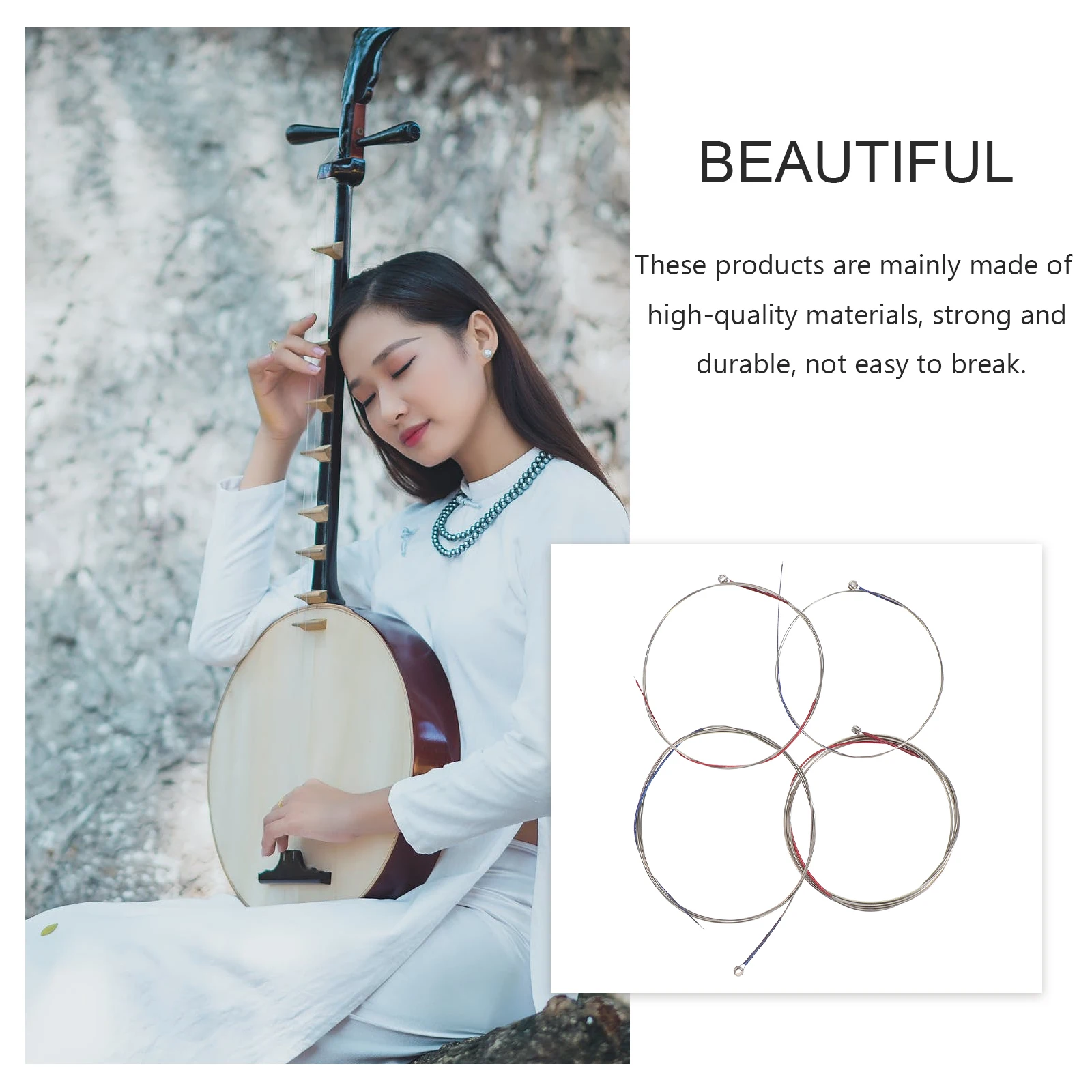 4 Pcs Middle Ruan Strings Instrument Accessory Zhongruan Accessories Supply Meter Parts Alloy Material
4 Pcs Middle Ruan Strings Instrument Accessory Zhongruan Accessories Supply Meter Parts Alloy Material