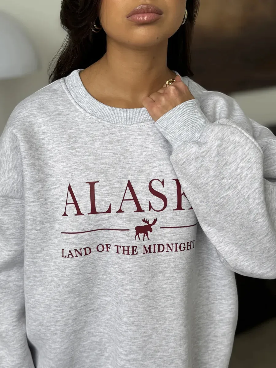 American Vintage Letters Printed Gray Sweatshirt Hoodies Loose Street Fashion Women Hoodies Leisure Sports Autumn Winter Tops
American Vintage Letters Printed Gray Sweatshirt Hoodies Loose Street Fashion Women Hoodies Leisure Sports Autumn Winter Tops