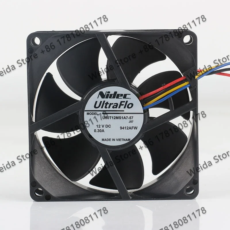 8CM Original genuine Nidec 80X80X25MM DC 12V 0.30A AC EC 8025 Projector four-wire U80T12MS1A7-57 Cooling fan
8CM Original genuine Nidec 80X80X25MM DC 12V 0.30A AC EC 8025 Projector four-wire U80T12MS1A7-57 Cooling fan