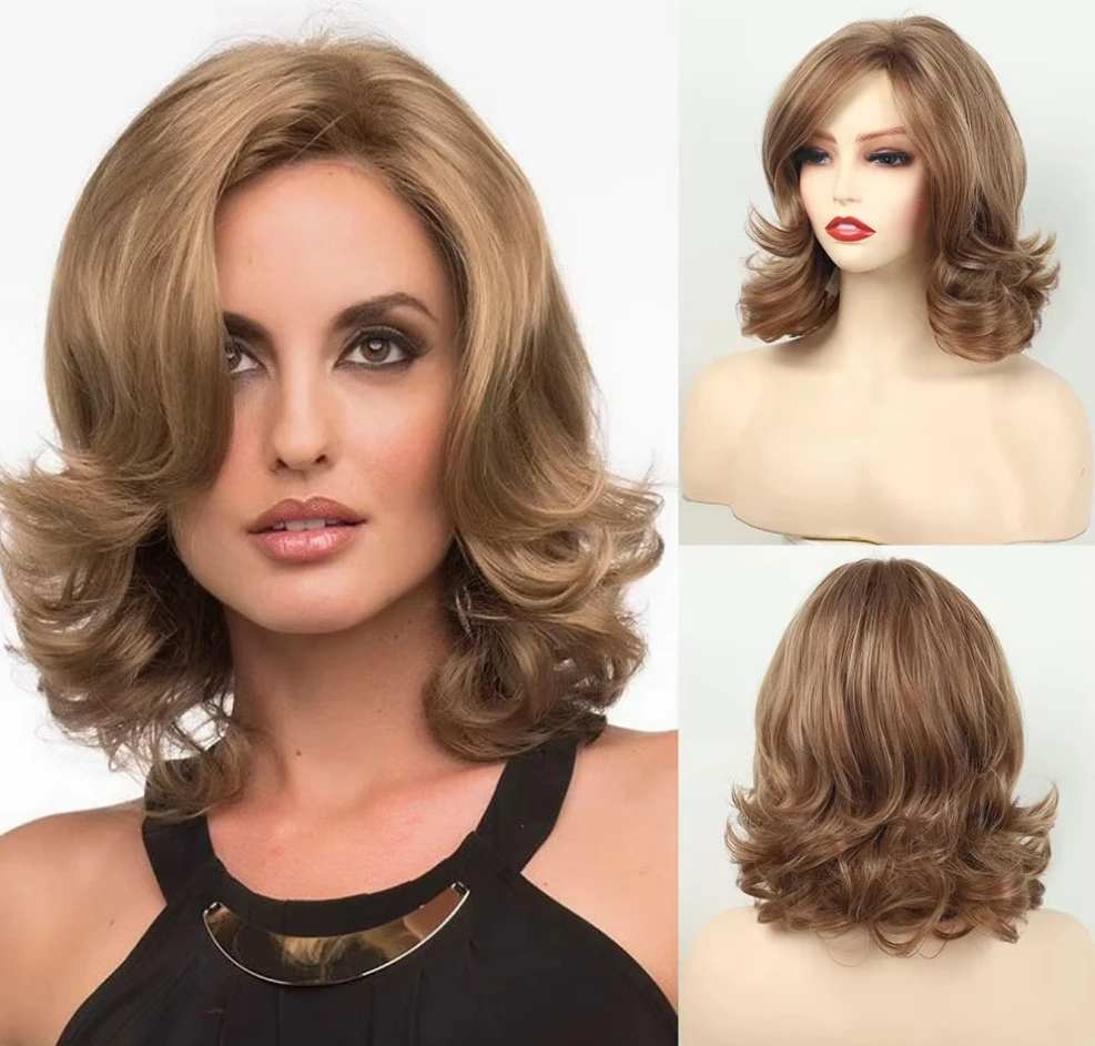 Short Brown Hair Wave Layered Hair Pixie Cut Synthetic Wigs With Fluffy Bangs For Women Heat Resistant Fiber Daily Wigs
Short Brown Hair Wave Layered Hair Pixie Cut Synthetic Wigs With Fluffy Bangs For Women Heat Resistant Fiber Daily Wigs