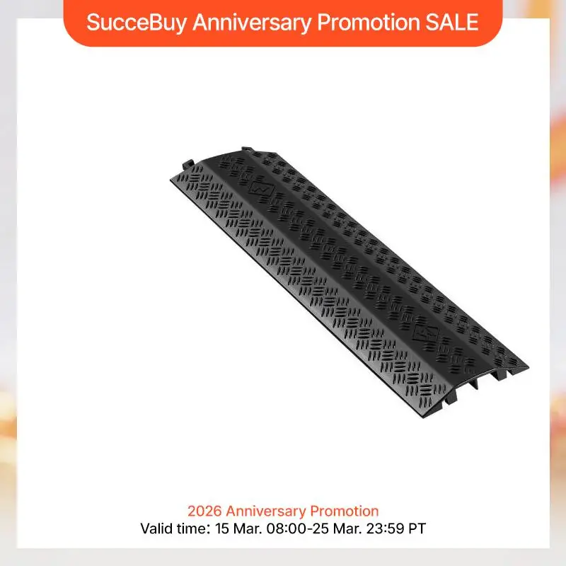 Защитный кожух для кабеля SucceBuy, грузоподъемность 17500 фунтов/на ось, для зон с высокой проходимостью, для использования внутри и снаружи помещений, дома, офиса, на складе
Защитный кожух для кабеля SucceBuy, грузоподъемность 17500 фунтов/на ось, для зон с высокой проходимостью, для использования внутри и снаружи помещений, дома, офиса, на складе