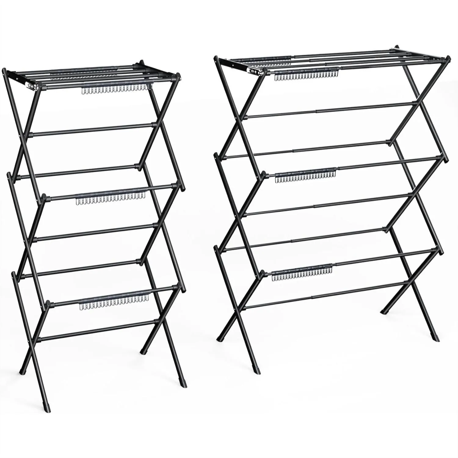 3-Tier Clothes Drying Rack, Foldable Laundry Rack for Indoor & Outdoor Use, Space-Saving Metal Design
3-Tier Clothes Drying Rack, Foldable Laundry Rack for Indoor & Outdoor Use, Space-Saving Metal Design