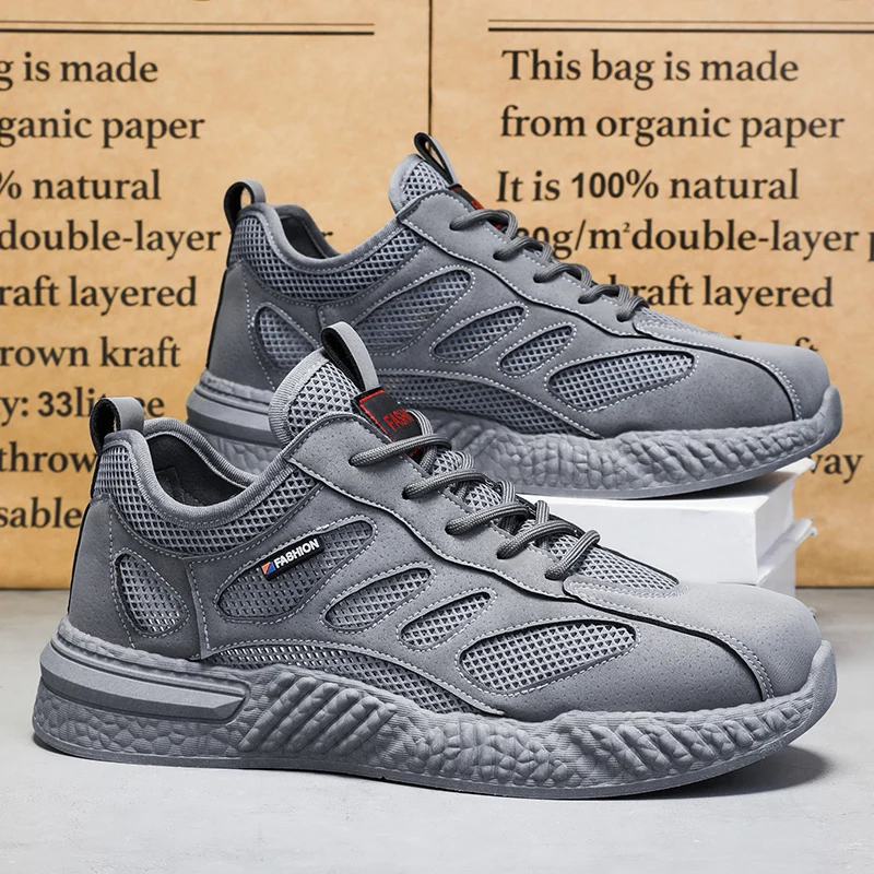 Men's Breathable Work Shoes Summer Comfortable Non-slip Hollow Sneakers Fashion Designer Soft Sole Casual Running Shoes 2025 New
Men's Breathable Work Shoes Summer Comfortable Non-slip Hollow Sneakers Fashion Designer Soft Sole Casual Running Shoes 2025 New